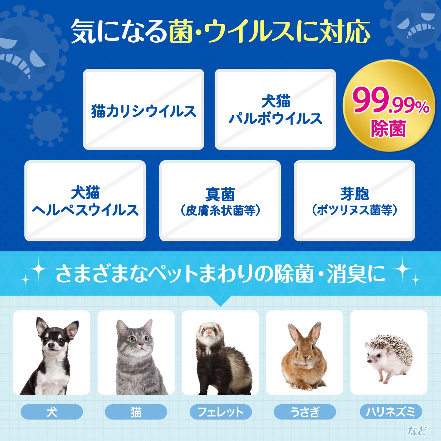 ペット除菌消臭剤 次亜塩素酸水   犬 猫 うさぎ ハムスター フェレット 楽天市場】Meauエムオー500ml 消臭スプレー 除菌 ペット臭