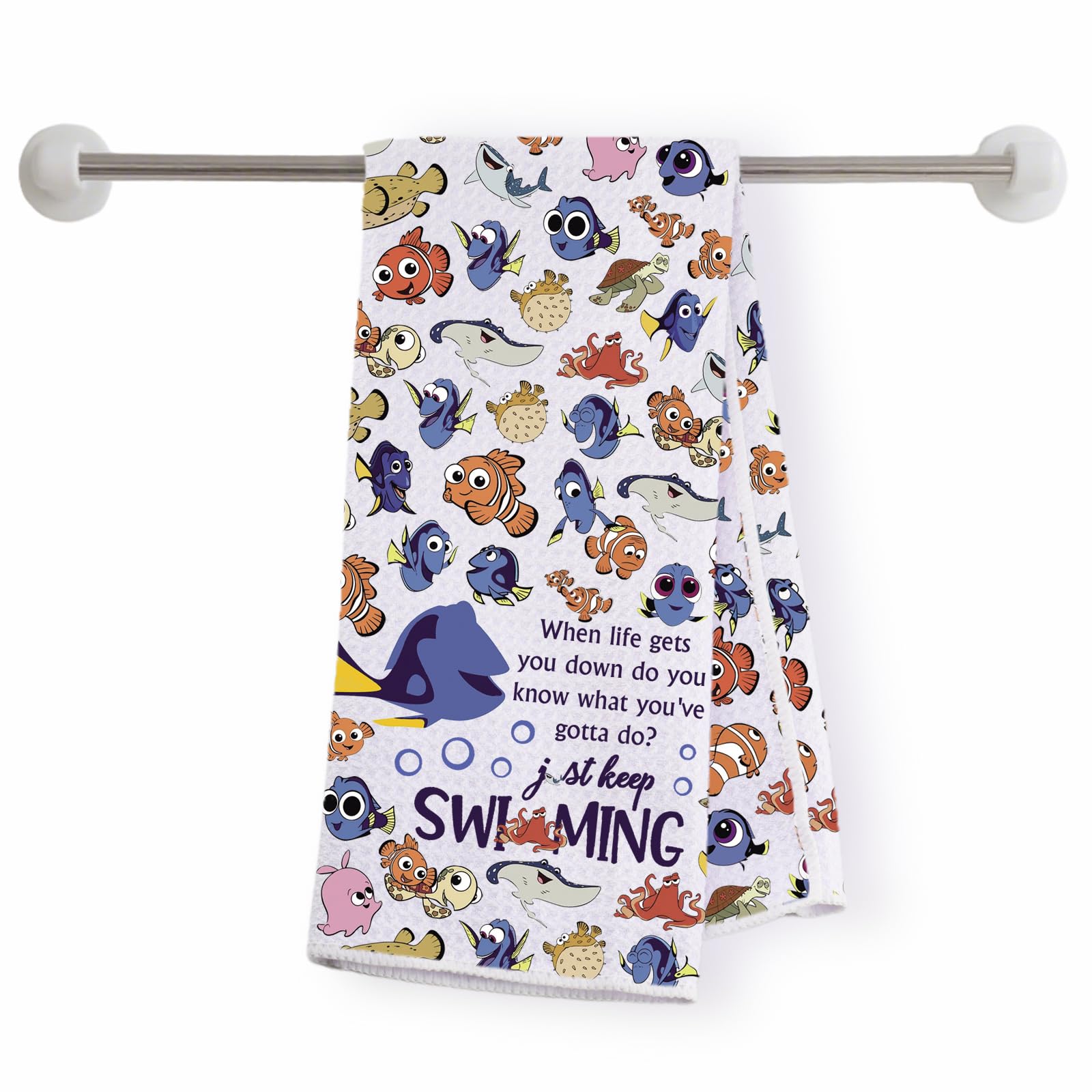 Serviette de cuisine FOTAP Swimming-kT poisson bleu premium
