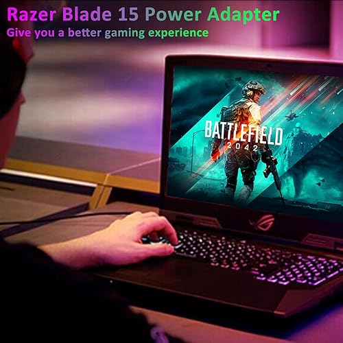 Miniatura 2 de Cargador Razer Blade de 230 W de 3 clavijas Razer Blade 15 16 17 Adaptador de corriente RZ09 RC30-0248 para Razer Blade Pro 17 18 4K RZ09-0314x