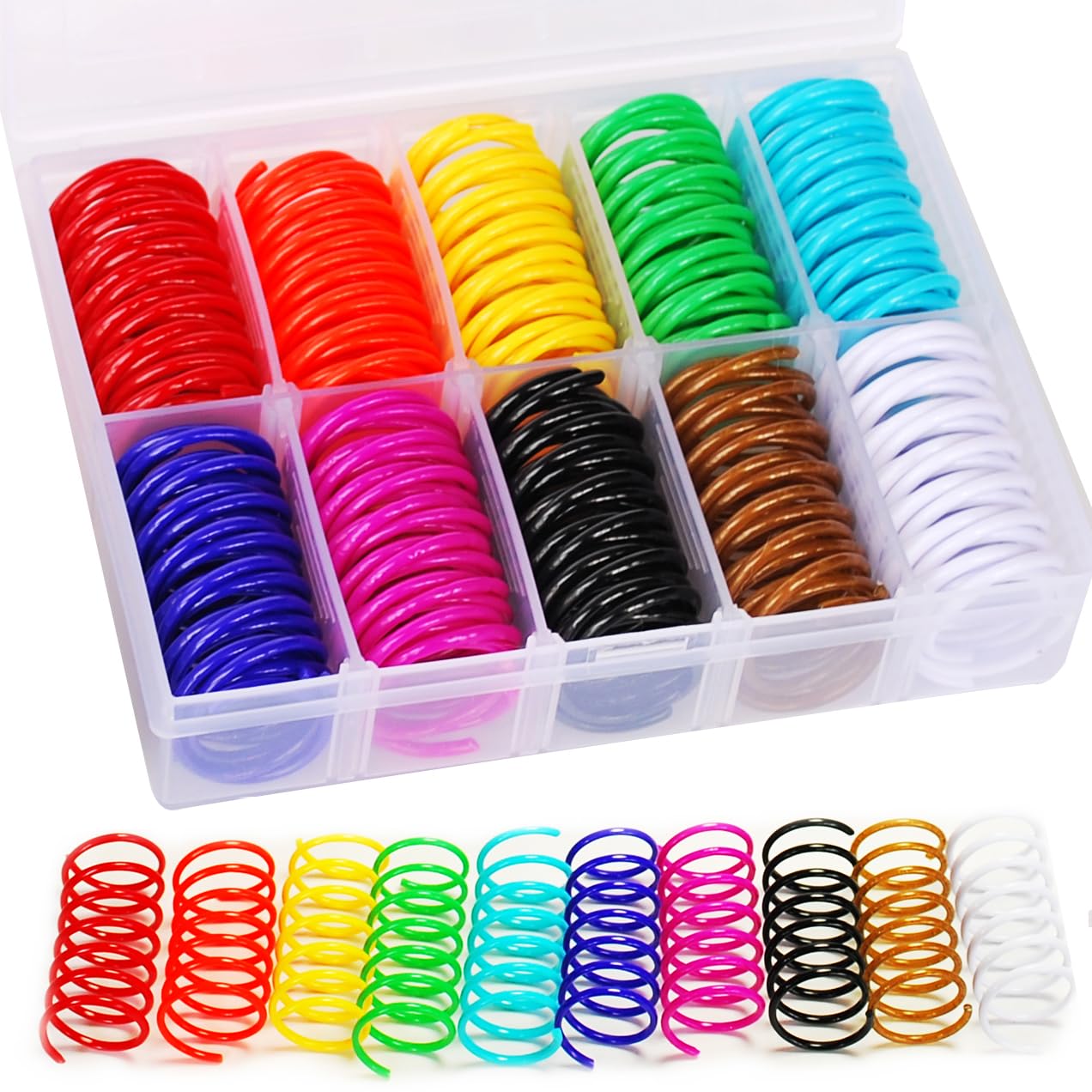 40Pcs 10 Colors Box Stored Sprin
