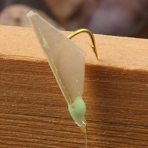 Miniatura 6 de Aparejos de pesca de agua salada, 10 paquetes de aparejos de pesca de surf con piel de pescado, anzuelos de pesca de plumas giratorias, cuentas