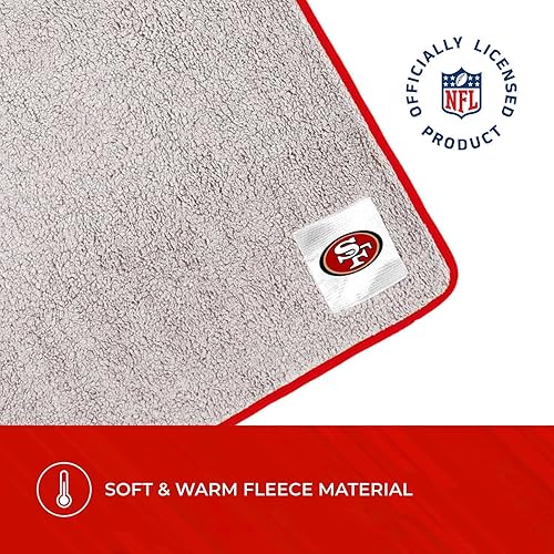 Miniatura 6 de Northwest NFL - Manta de sherpa suave de dos tonos, manta de 50 x 60 pulgadas, manta con licencia oficial para ropa de cama, sofá o día del juego,