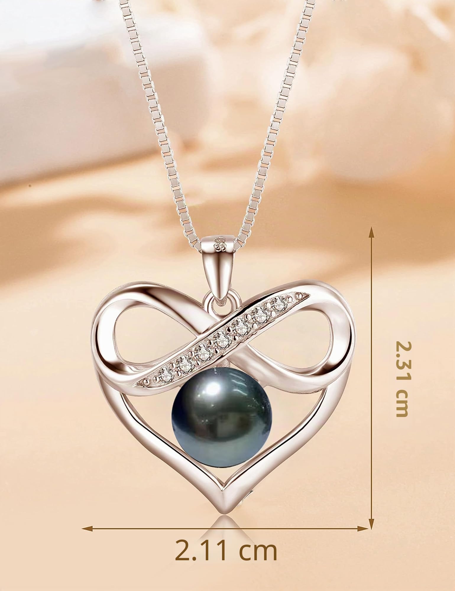 Regalos para mujer, esposa, collar de perlas negras tahitianas, regalo para esposa, boda, cumpleaños, aniversario, joyería, día de la madre, regalos para mamá, día de San Valentín, regalos