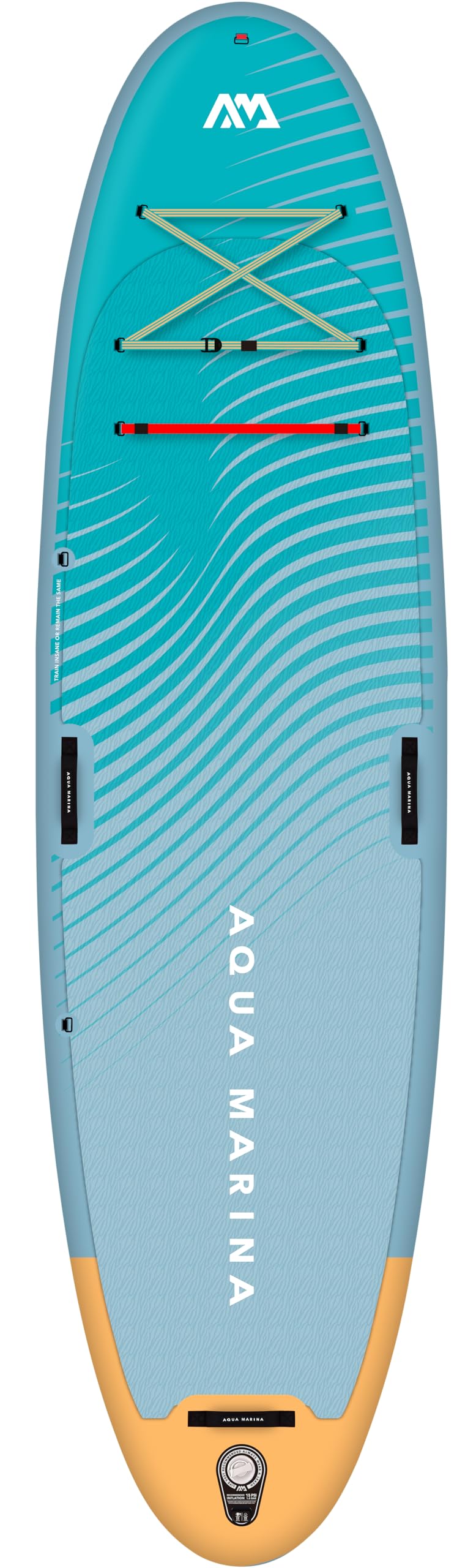 Aqua Marina Dhyana Nadmuchiwana deska do wiosłowania fitness, SUP, długość 325 cm, turkusowa
