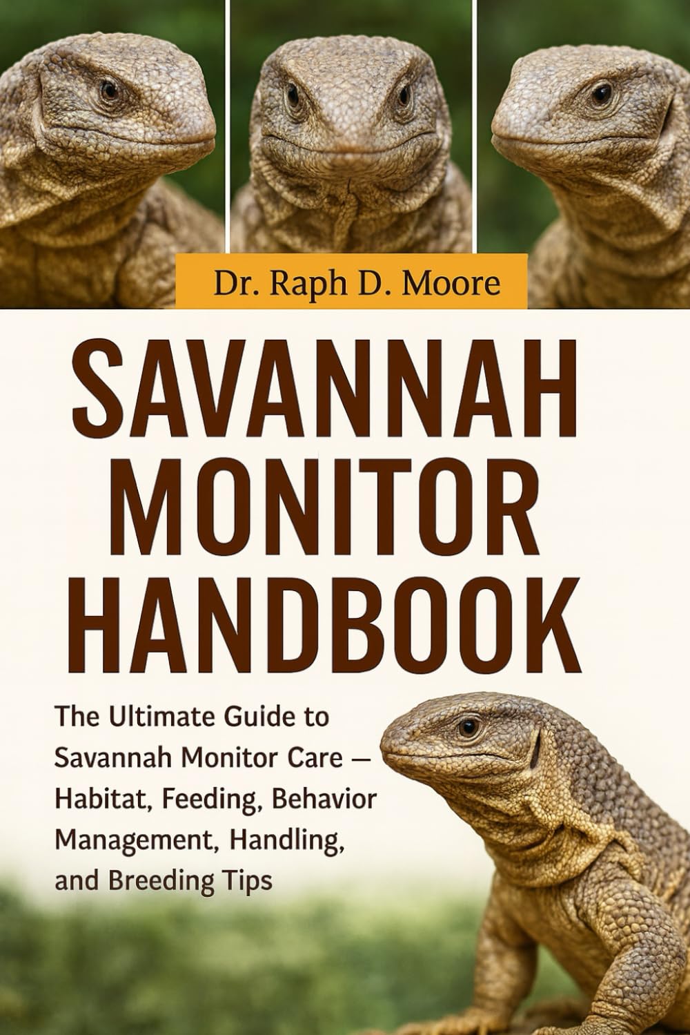 SAVANNAH MONITOR: The Ultimate Guide to Savannah Monitor Care – Habitat, Feeding, Behavior Management, Handling, and Breeding Tips