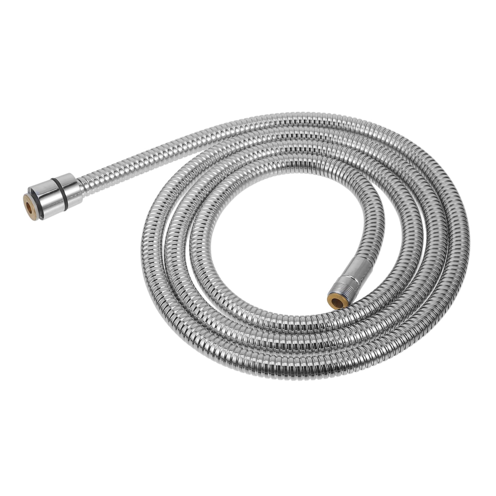 Manguera de ducha extensible de acero inoxidable de 2 m, tubo rociador de alta presión resistente a torceduras con almohadilla de cuero para una fácil instalación y un rendimiento mejorado