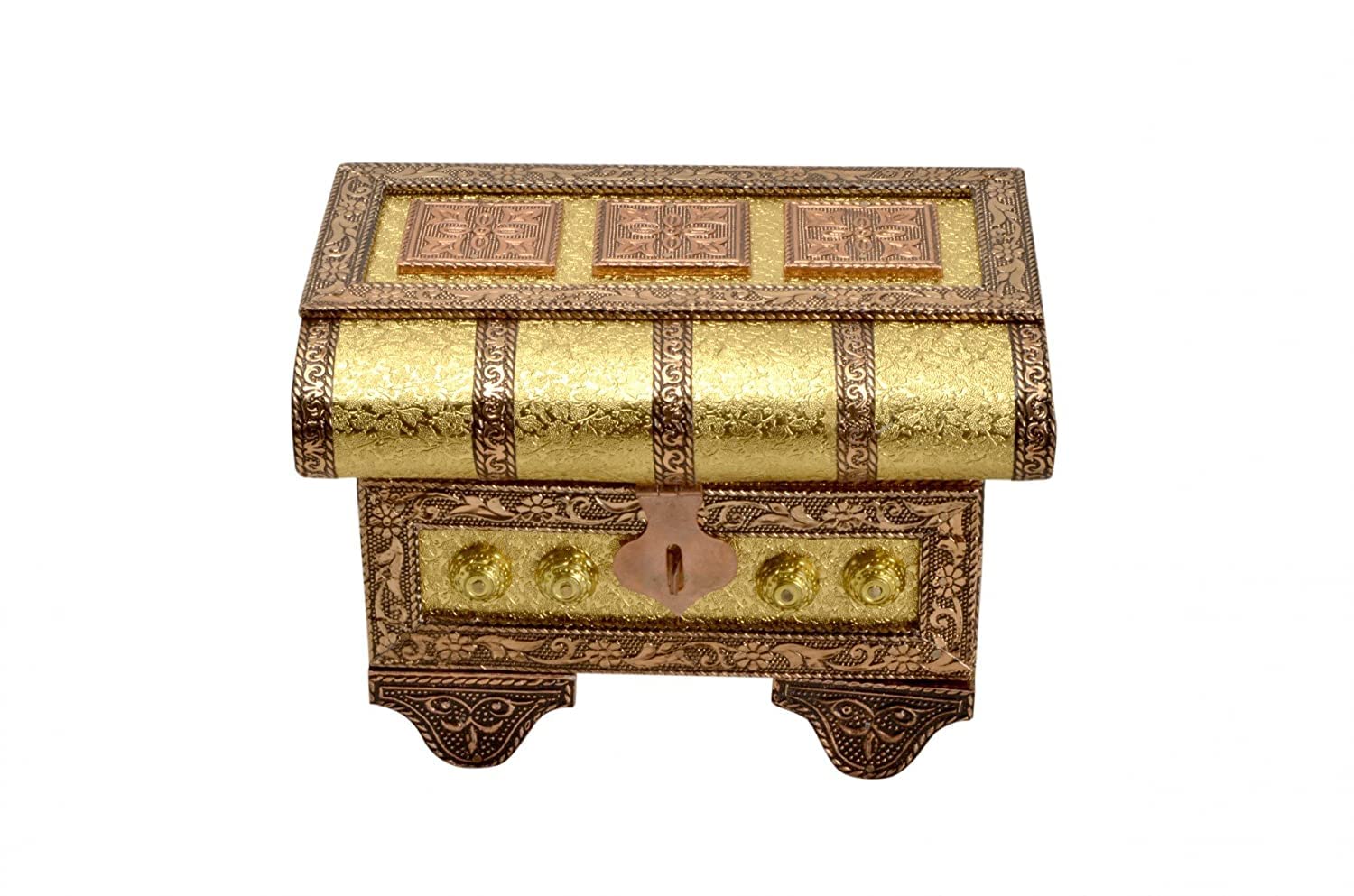 See full amazon price history chart for Paartha Saarthi Metal, Wood, Copper Rajasthani Antique Traditional Ethnic Designer Indian Bangles Bracelet Earrings Jewellery Box (Gold) Paartha Saarthi Metal, Wood, Copper Rajasthani Antique Traditional Ethnic Designer Indian Bangles Bracelet Earrings Jewellery Box (Gold) (B09VLB31CB) Amazon Price History, Amazon Price Tracker