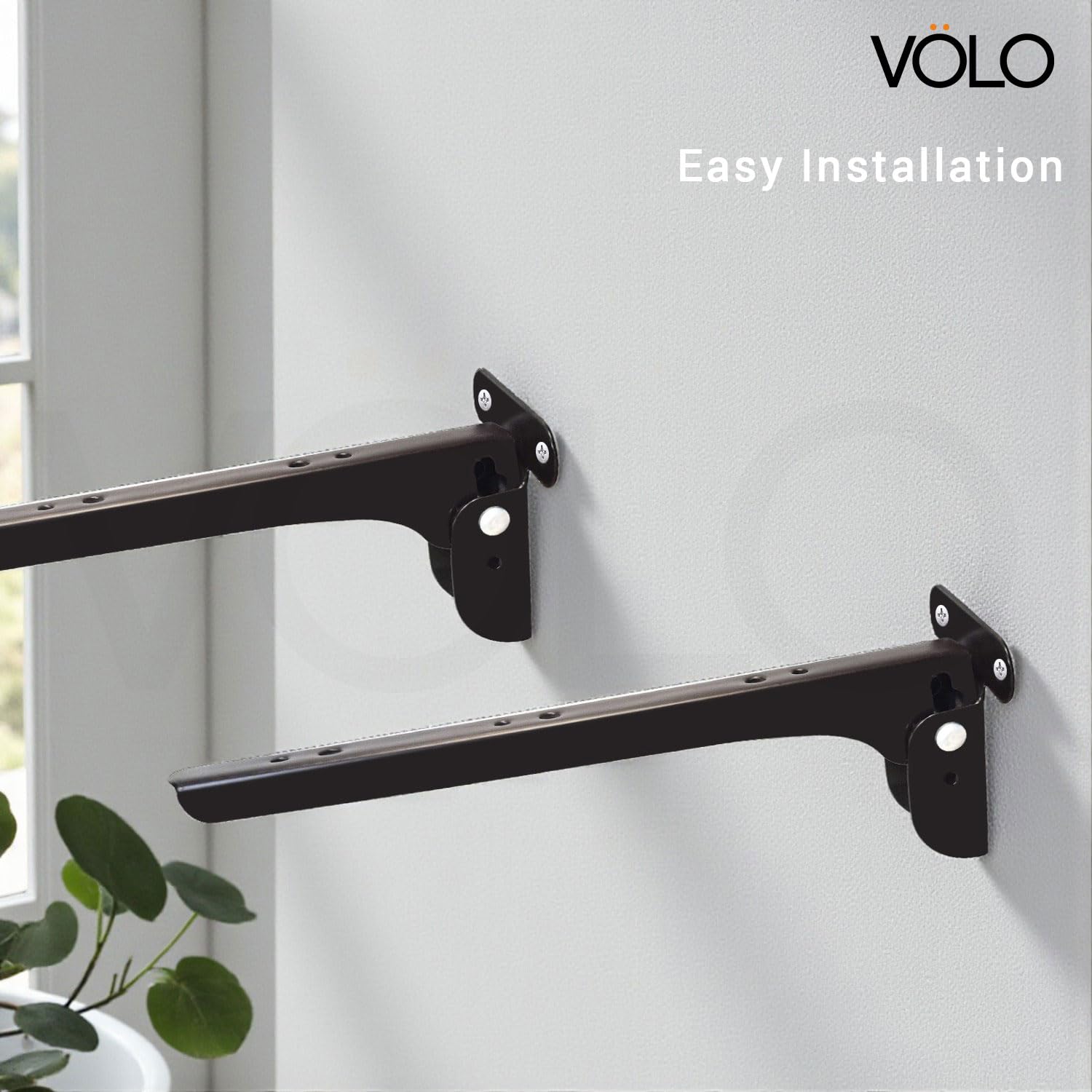 Volo Heavy Duty 9-Inch Foldable Shelf Bracket – Folding Table Bracket with Fittings for Steel Tables, (Color: Cherry) (1 Set) — Amazon image 8