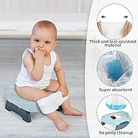 Vista 3 de Paquete de 72 forros para orinal portátiles desechables para inodoro portátil con almohadillas absorbentes, bolsas de repuesto para orinal de viaje