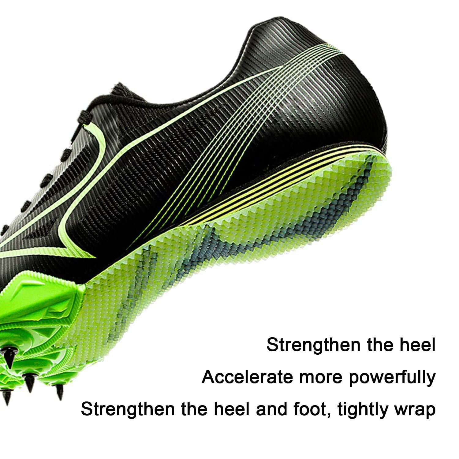 Zapatillas de Atletismo Profesionales con Clavos para Hombre y Mujer, Transpirables, para Carreras, Saltos, Carreras de Velocidad, Carreras de Media Distancia y Triple Salto