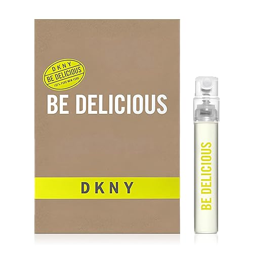 DKNY Be Delicious Eau de Parfum - Perfume en espray para mujer, tamaño de muestra de vial, 0.05 onzas líquidas, incluye descuento en la compra de
