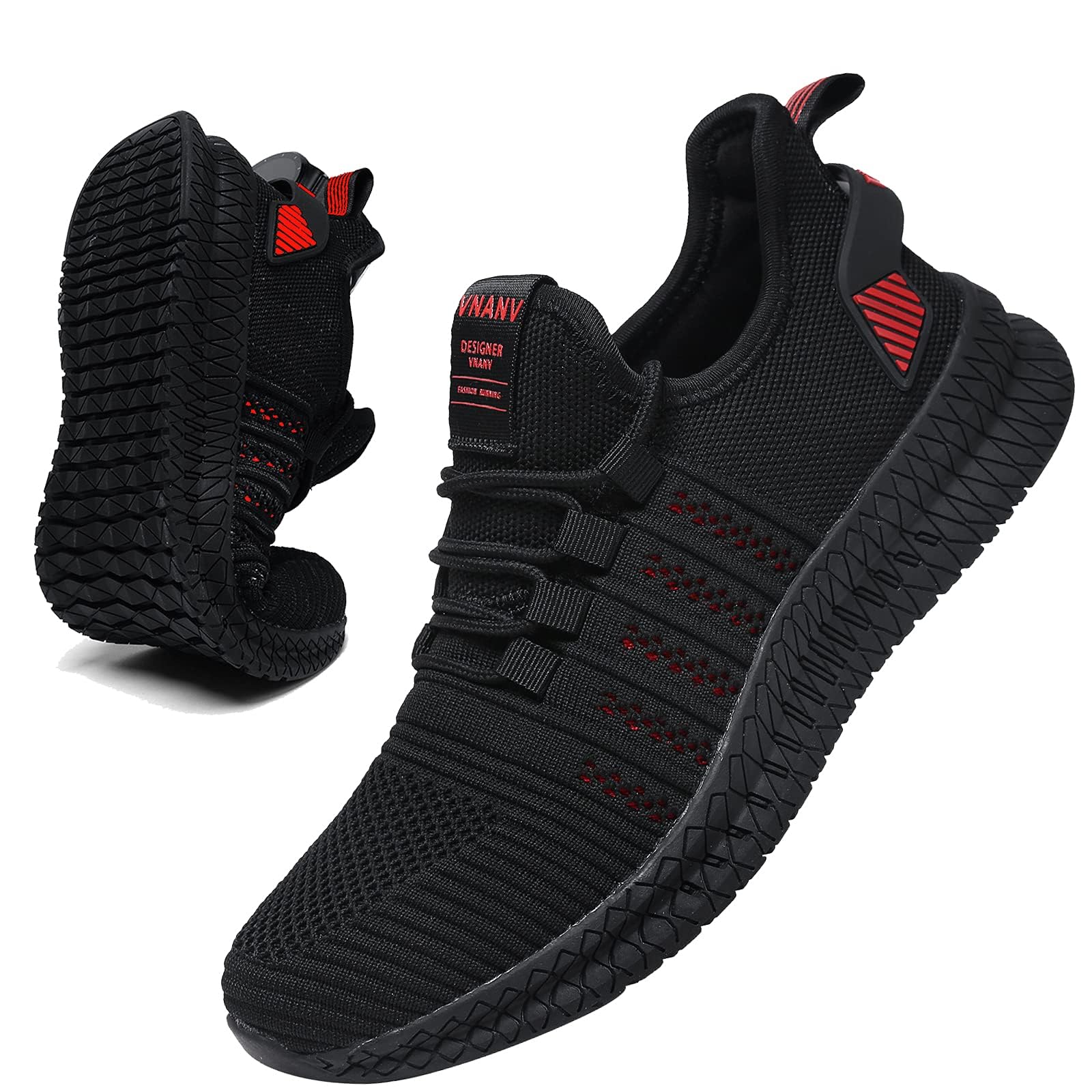 Mens Slip On Walking Shoes Lightweight Breathable Non Slip Running Comfortable Gym Tennis Athletic Fashion Sneakers Men-image-42
