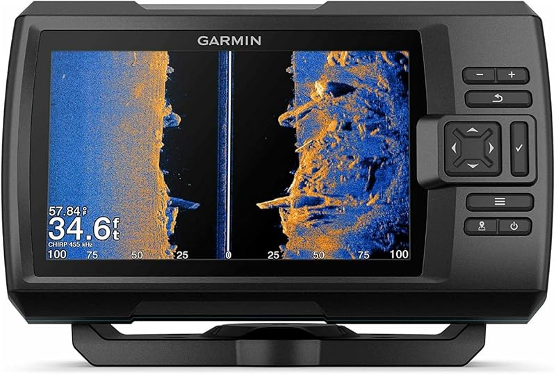 Garmin Striker Vivid 7sv, Easy-to-Use 7-inch Color Fishfinder and Sonar Transducer, Vivid Scanning Sonar Color Palettes (010-02553-00) | Easy-to-Use 7-inch Color Fishfinder, Sonar Transducer, Vivid Scanning Sonar Color Palettes 010-02553-00