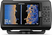Garmin Striker Vivid 7sv, fácil de usar 17,78 cm Color Fishfinder e transdutor de sonar, paletas de cores de sonar de digitalização vívida (010-02553-00)