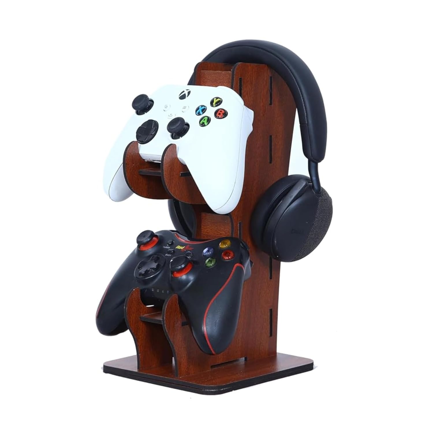 Ignite Crafts Wooden Gaming Controller & Headset Stand | Multi-Device Desk Organizer for Xbox, PlayStation, PC & More | Premium Eco-Friendly Gamer Stand for Gaming Setup Toy Review India (Iknoor World )