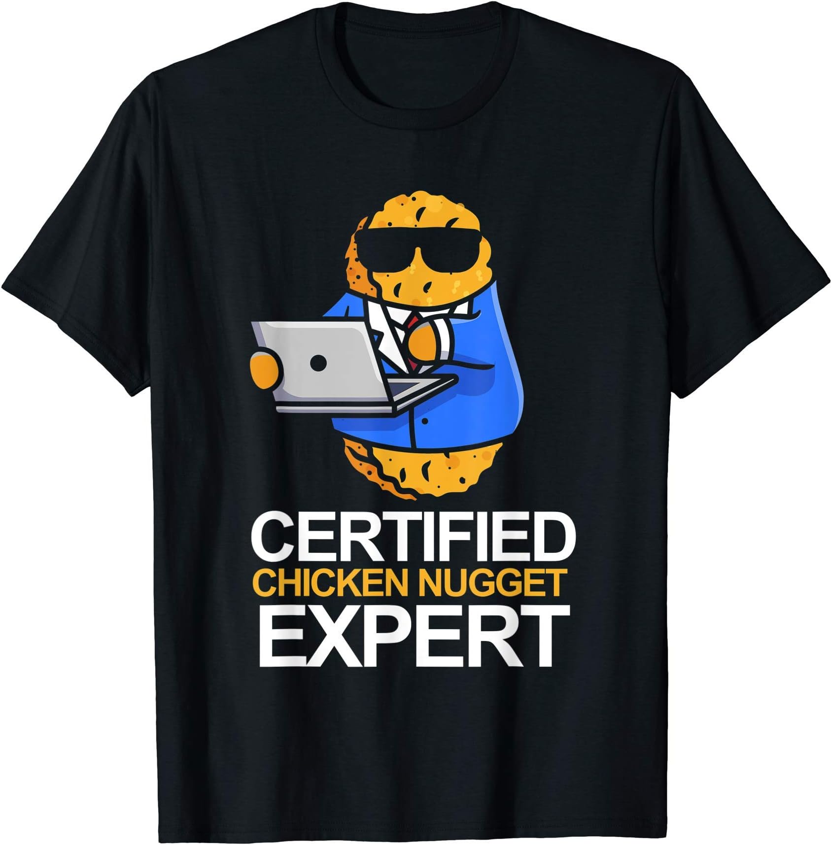 Chicken Nugget Food TeesFunny Fast Food Expert Foodie Gift Tasty Chicken Nugget T-ShirtOEKO-TEX STANDARD 100
