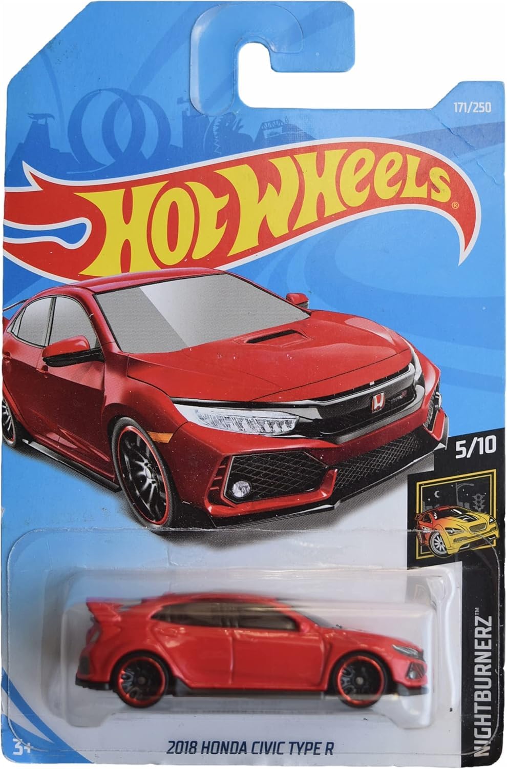 Amazon.com: Hot Wheels 2018 Honda Civic Type R - Night Burnerz 5