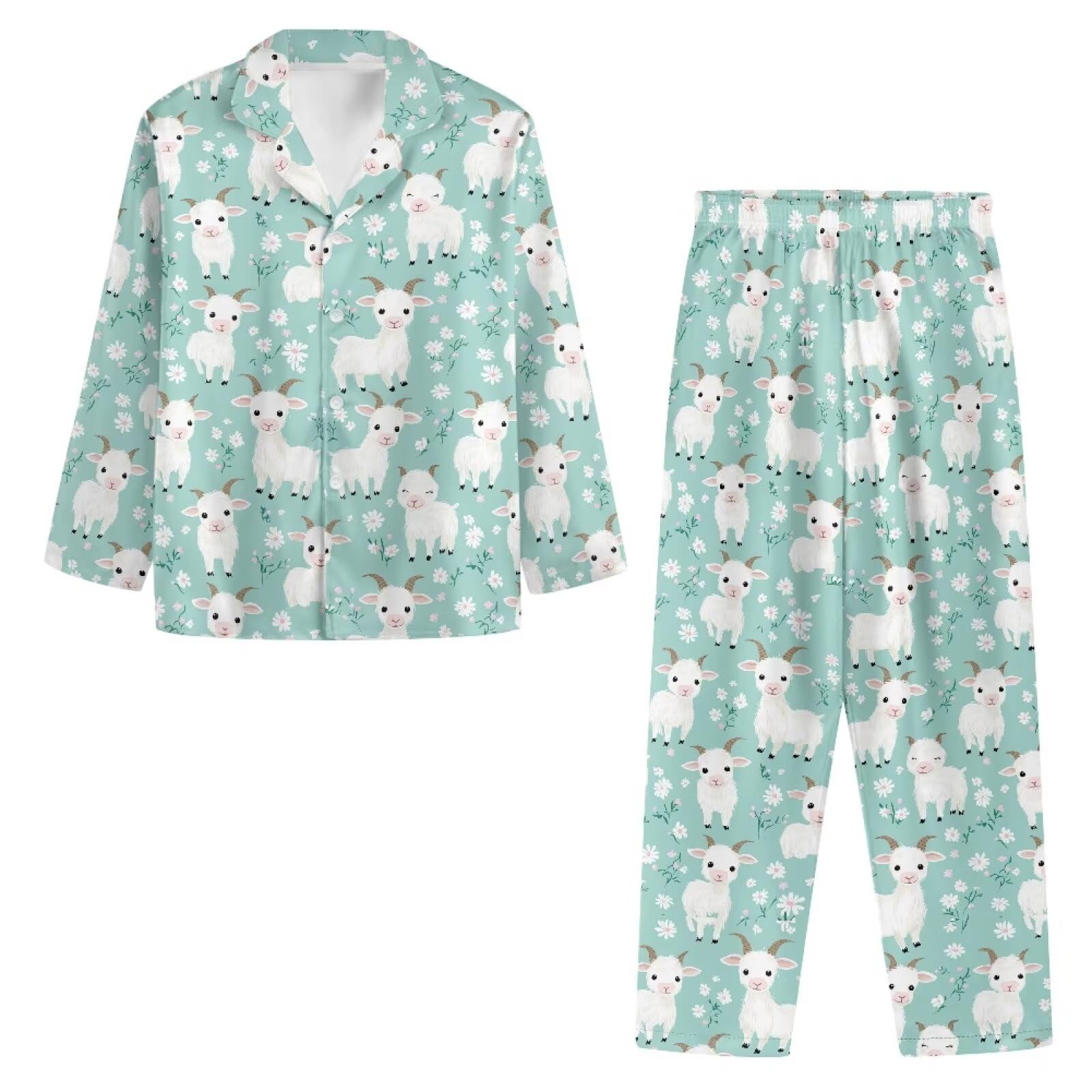 Upetstory Women's Pajama Sets Long Sleeve Pjs Lounge Sets Button Down Sleepwear