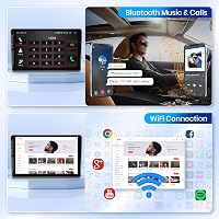 Podofo 9" Autórádió Fiat Ducato 3/Peugeot Boxer 2/Citroen Jumper 2 (2011-2022) - 2G+64G Vezeték Nélküli CarPlay, Android, Bluetooth, GPS, Wi 5