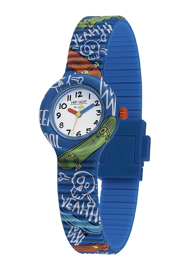 Orologio Bambina HIP HOP Rainbow &amp; Unicorn - Cinturino Silicone, Resistente All'Acqua 50m