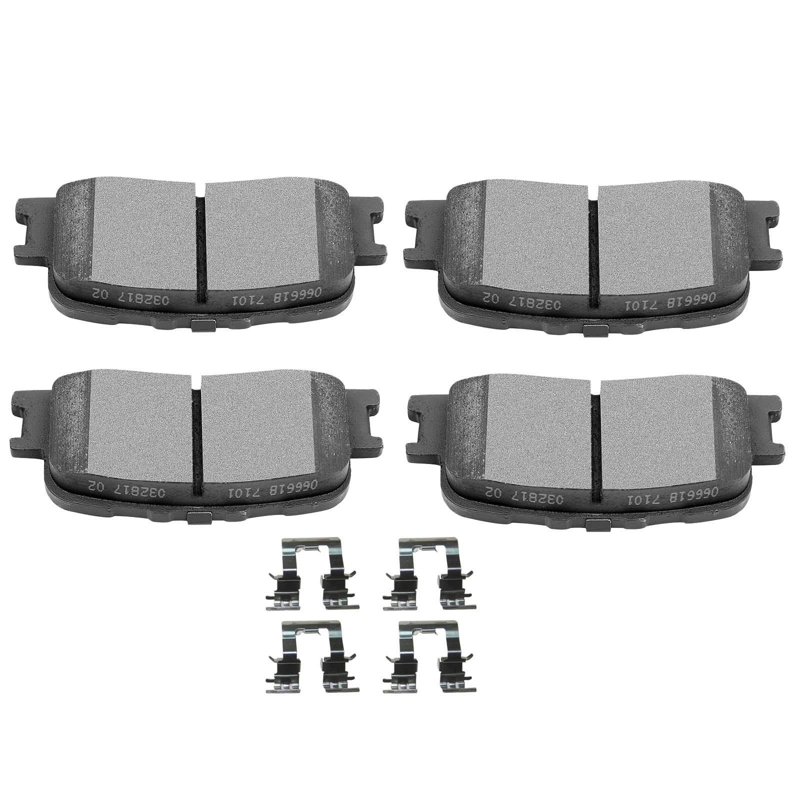 SCITOO D885 Rear Ceramic Brake Pads Sets Fit For Lexus ES300 2002-2003,For Lexus ES330 2004-2006,For Toyota Camry 2002-2006,For Toyota Highlander 2001