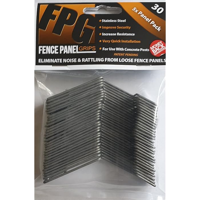 Buy Fence Panel Grips 30 Pack Stop Fence Panels Rattling Banging
