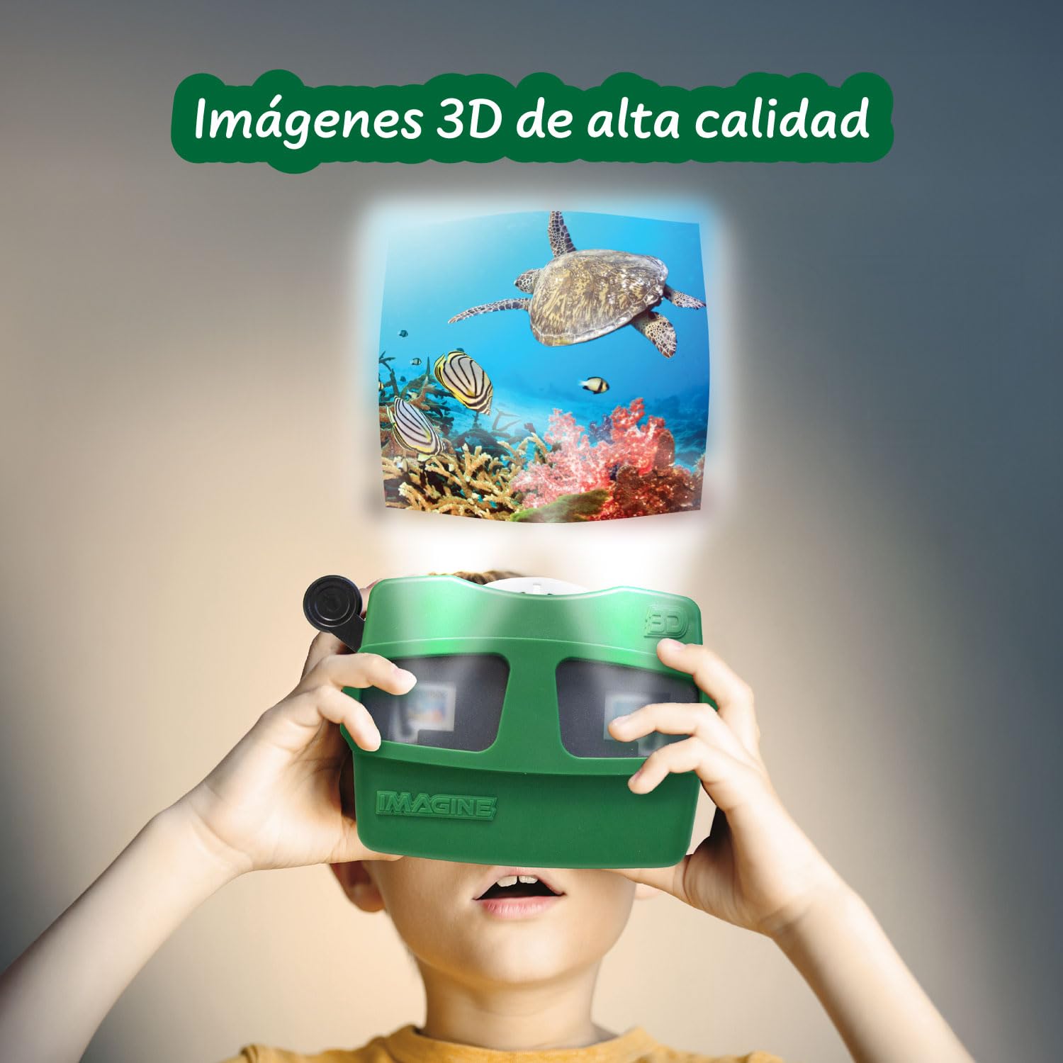 Science4you Retro 3D Viewer para Niños - Juguete Retro con Visor de Carretel e Imágenes 3D de Animales Terrestres y Marinos, Regalo de Animales para Niños y Niñas