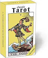 Cartas de tarô clássicas para iniciantes com significados - conjunto de 78 cartas para aprender e adivinhar (branco)