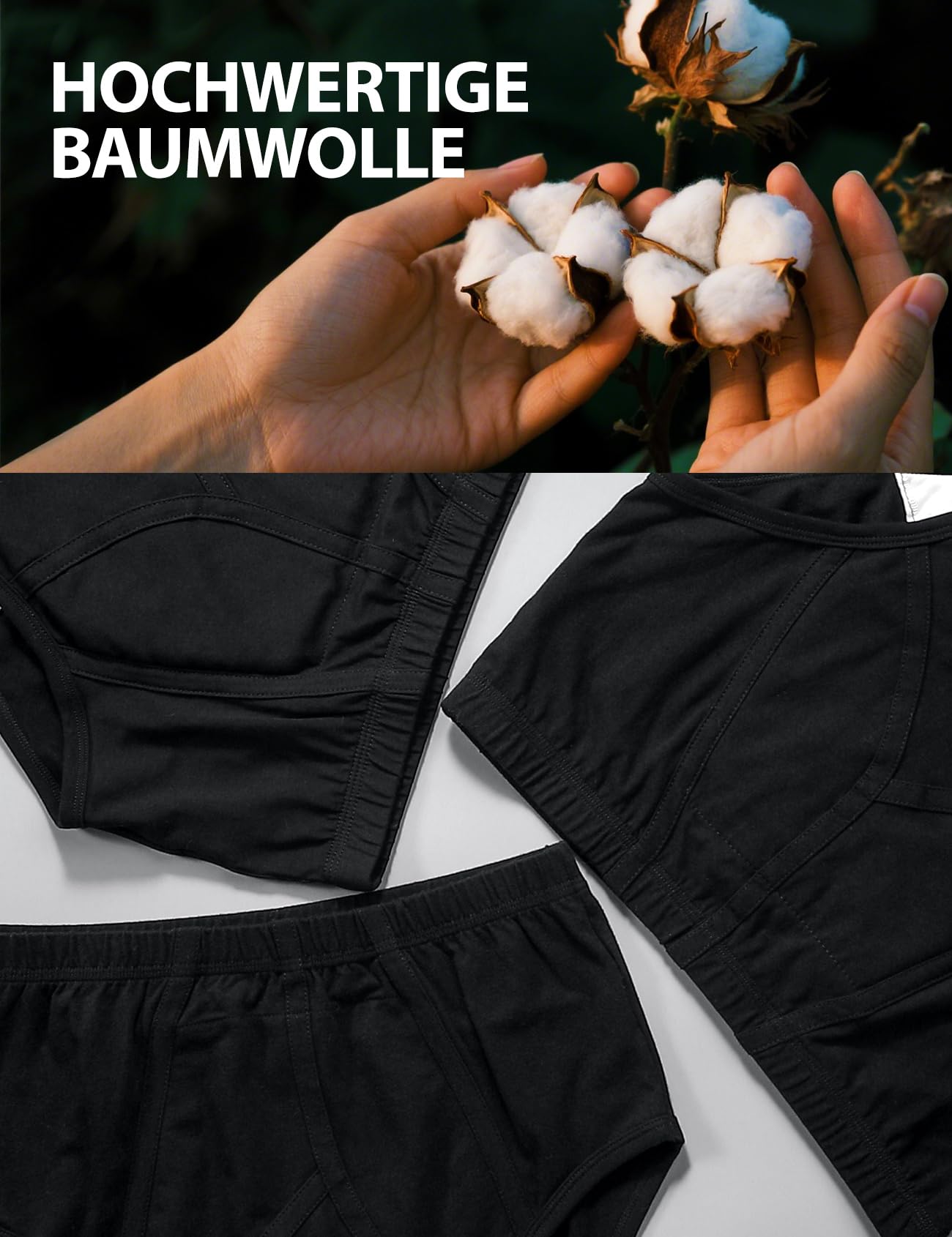 Carer 3er-Pack Herren Inkontinenzslips mit 200 ml Saugfähigkeit | Inkontinenz Pants Männer Weiche Baumwoll-Unterwäsche für Blasenschwäche im Alltag und auf Reisen, Schwarz Größe L