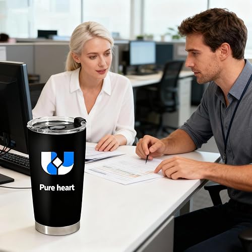 Miniatura 5 de Enterprise - Vaso de café personalizado con imagen, texto, nombre, logotipo, foto personalizada, vaso de acero inoxidable de 20 onzas con tapa y