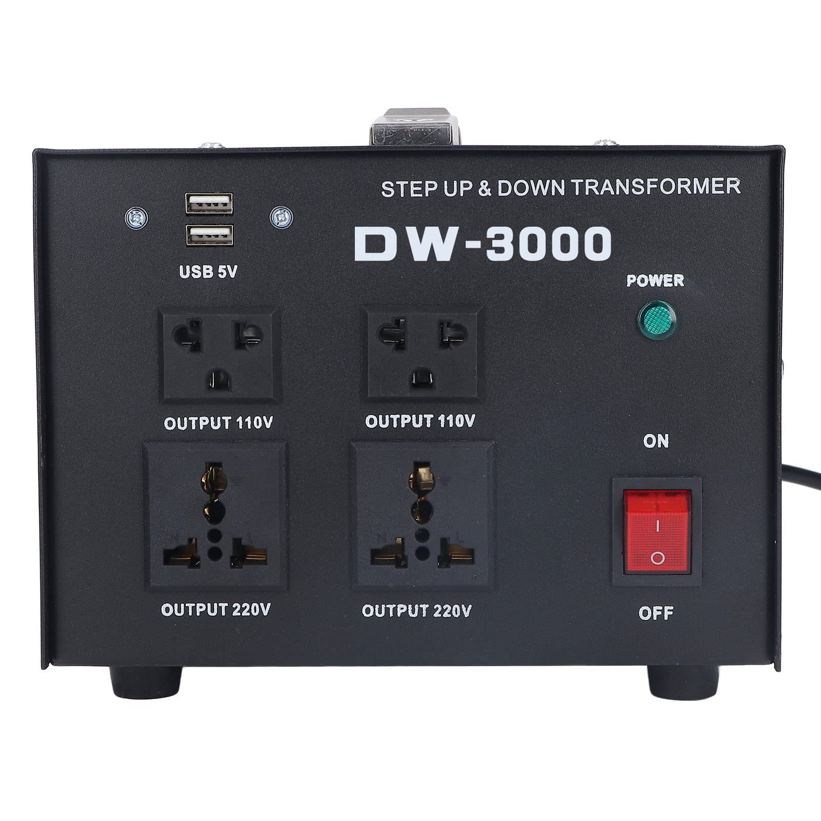 Fafeicy Convertidor de Voltaje Transformador 3000W, Elevador/Reductor AC