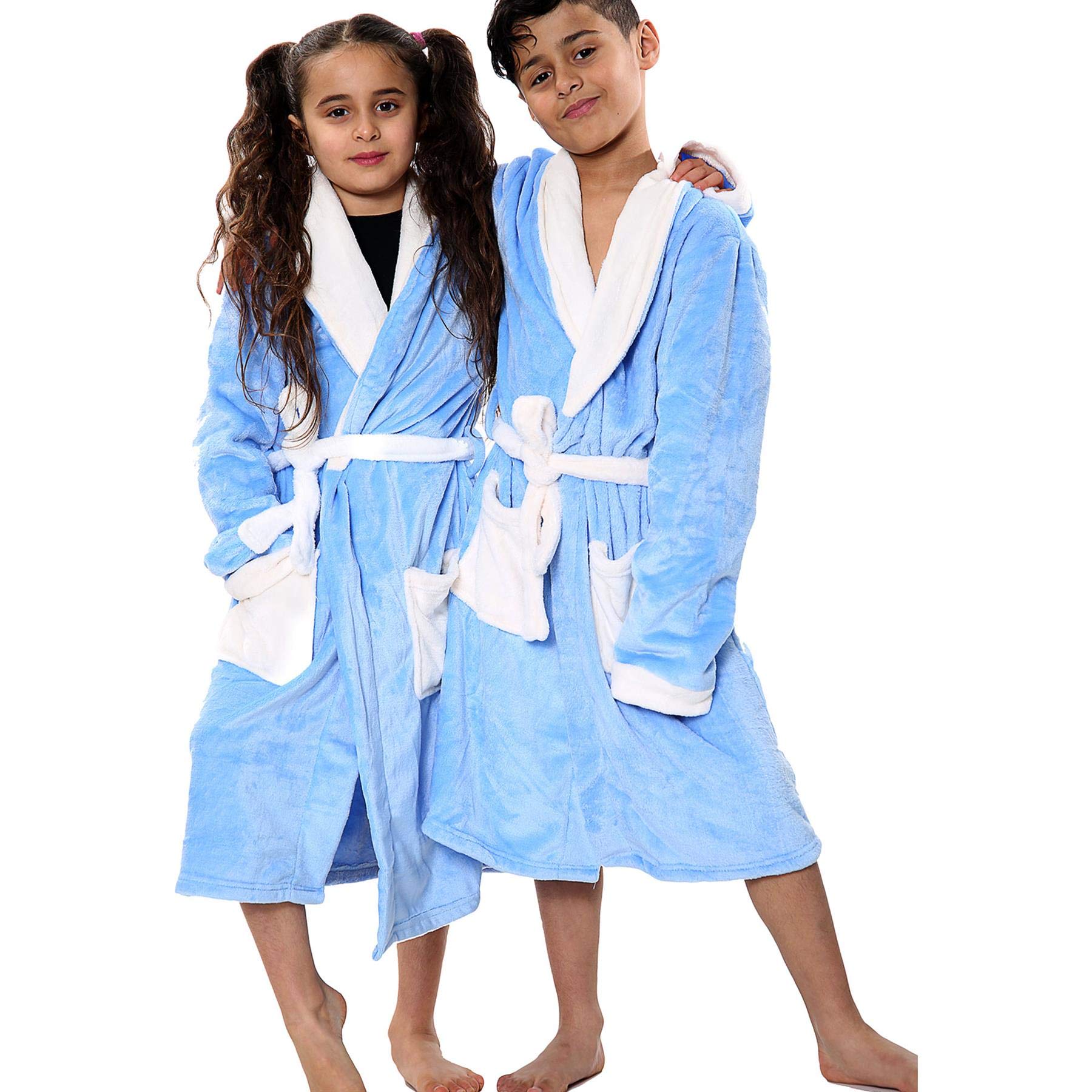 A2Z 4 Kids Soft Flannel Fleece Dressing Gown for Boys and Girls