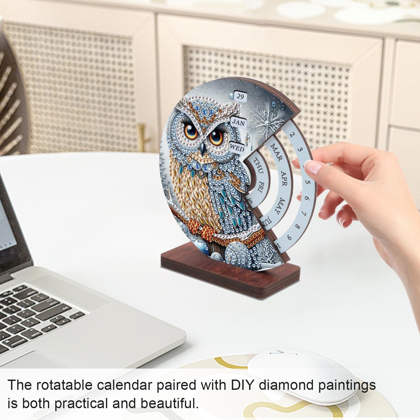 Amazon.com : AiYuanzsh 3D Diamond Art Tabletop Calendar Kit, DIY