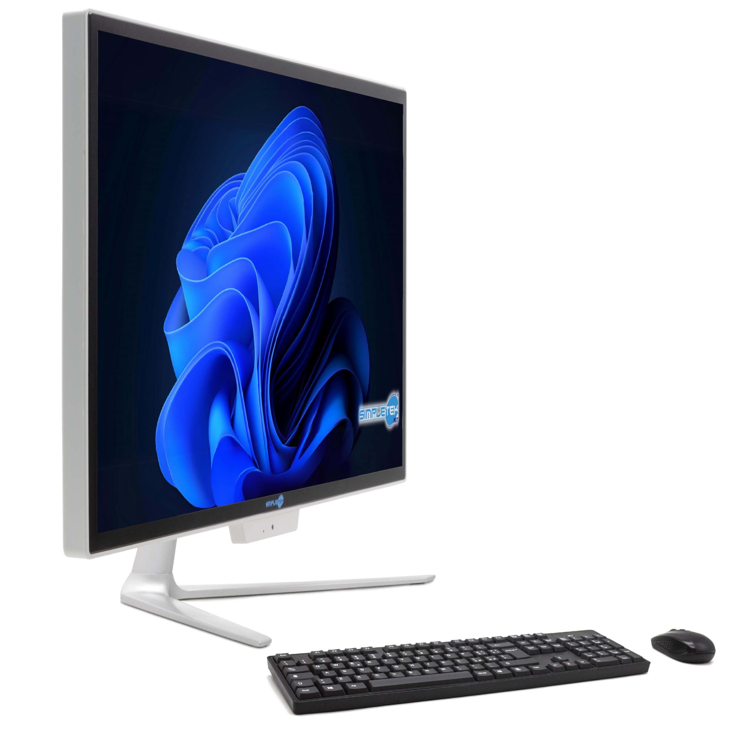 SIMPLETEK PC All in One Core i7 fino 3.80GHz 8GB RAM SSD 480GB Windows 10 Pro | Display 24" FHD Webcam integrata WiFi BT LAN HDMI | Computer Fisso Casa Ufficio Scuola Lavoro
