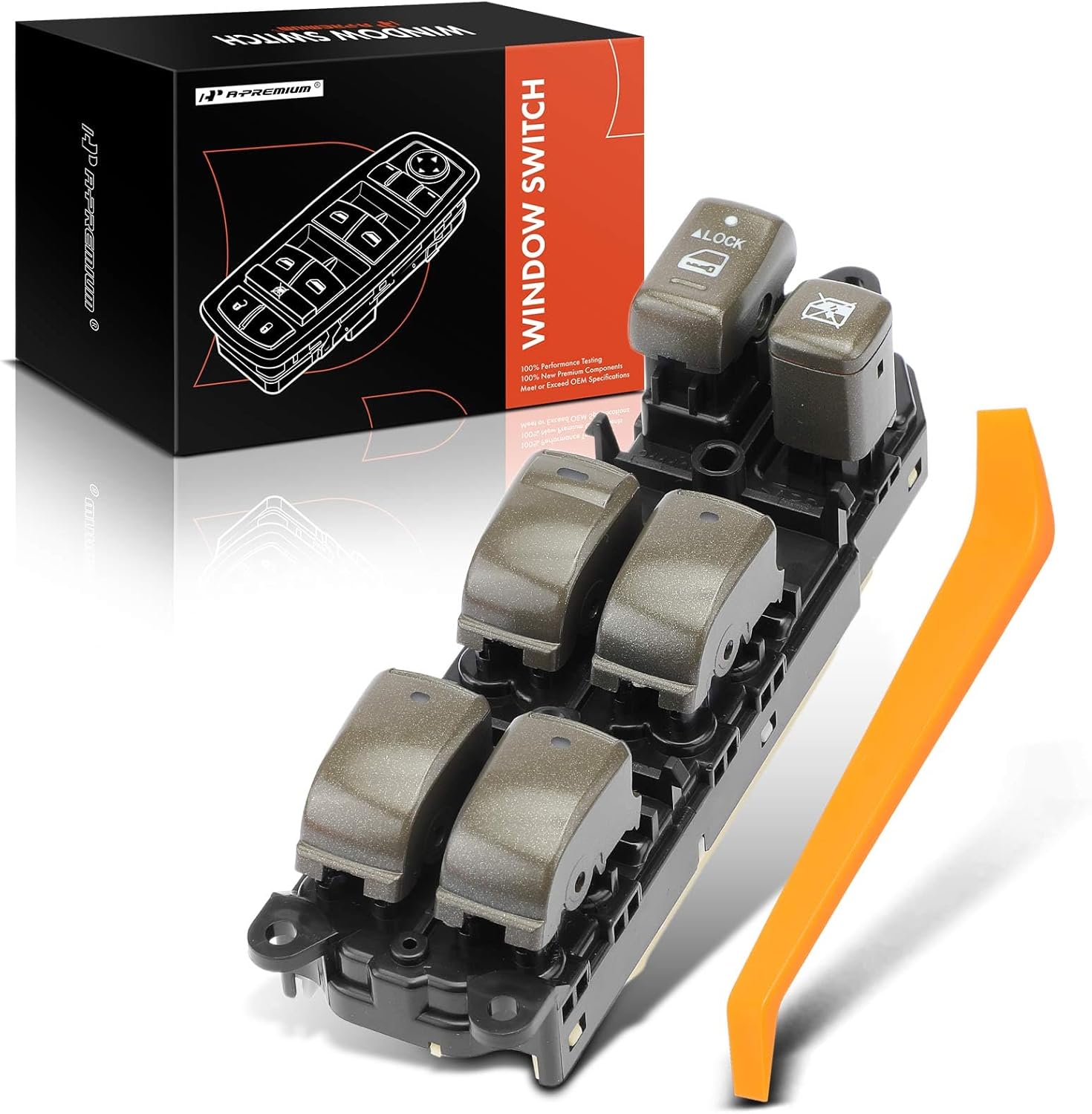 A-Premium Front Left Driver Side Master Power Window Switch Compatible with Lexus 2001-2006 LS430