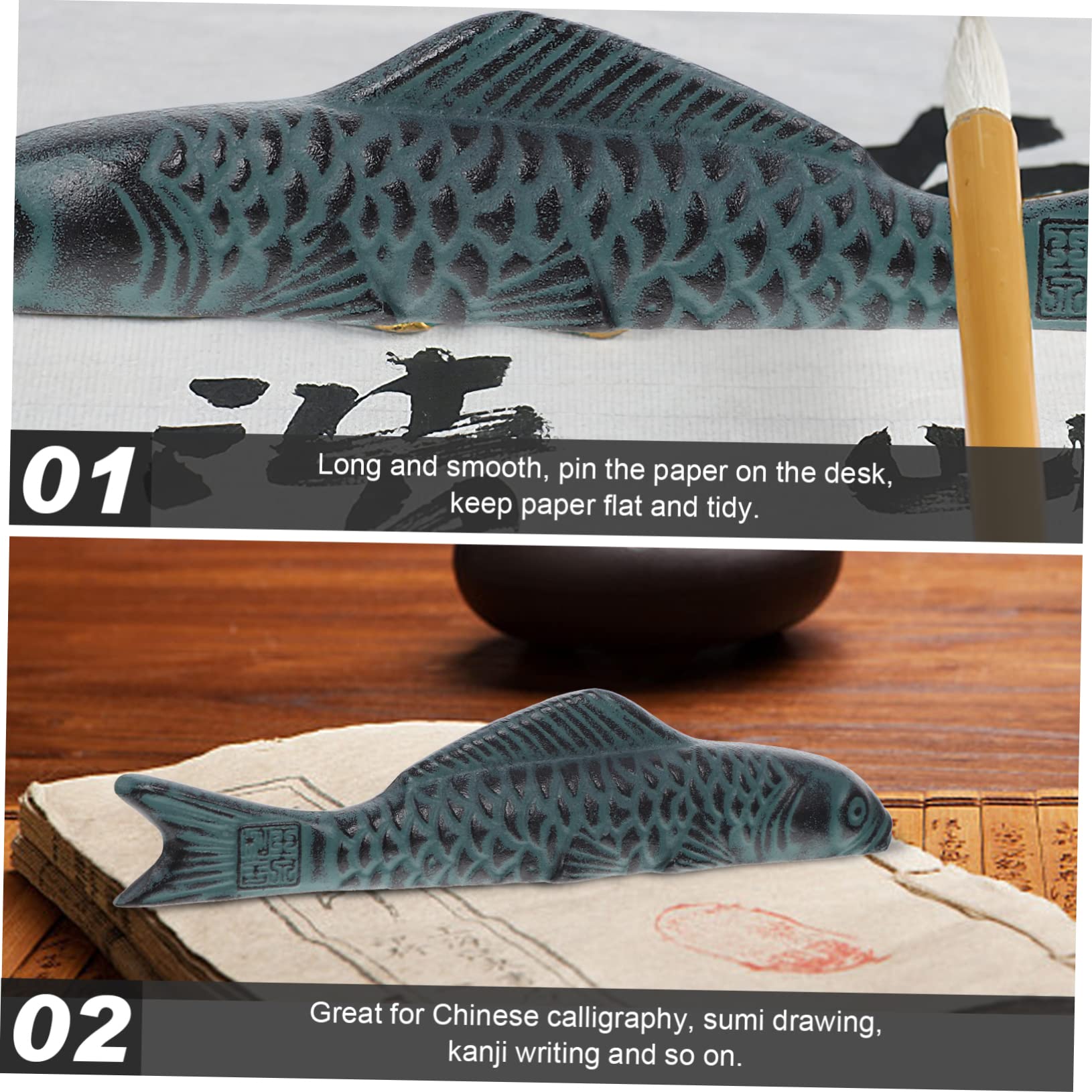 Levemolo Fermacarte in Ghisa Fermacarte Di Calligrafico Per Scrivania in Per Calligrafia e Sumi