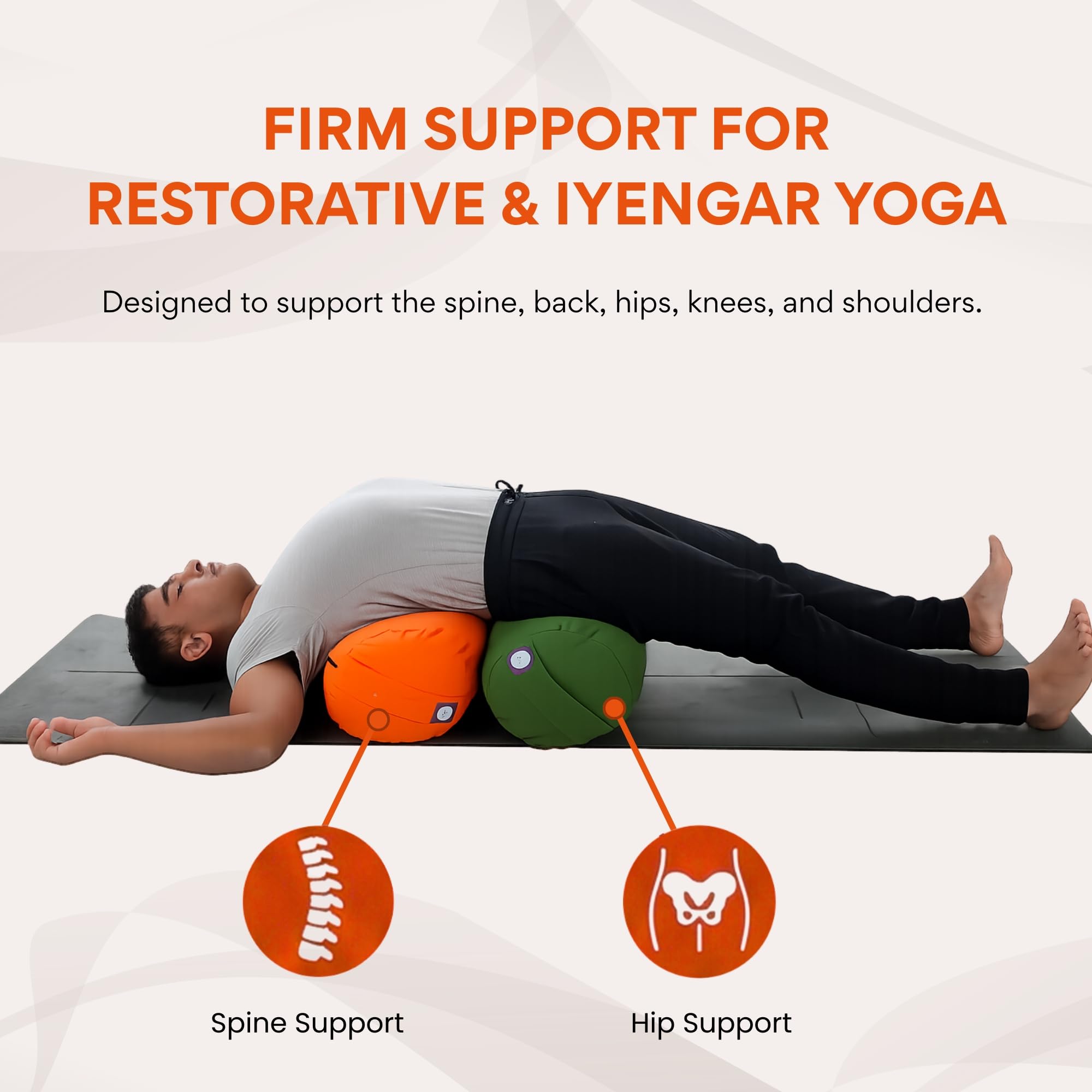 Amazon | Yogikuti Iyengar ヨガボルスター リストラティブヨガと瞑想