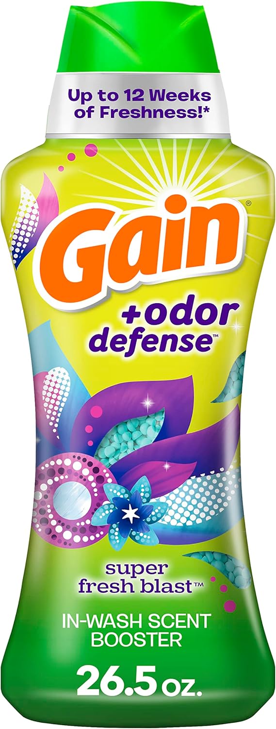 Gain + Odor Defense Laundry Scent Booster Beads for Washer
