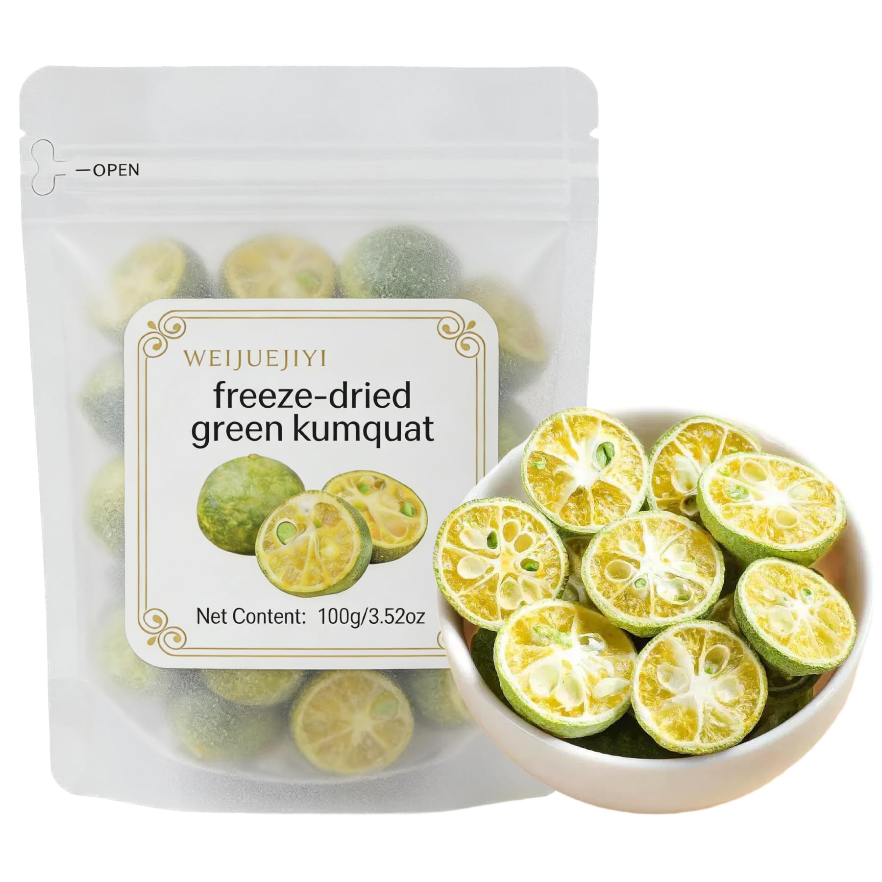 Amazon.com: WEIJUEJIYI Freeze-dried Green Kumquats 100g/3.52oz