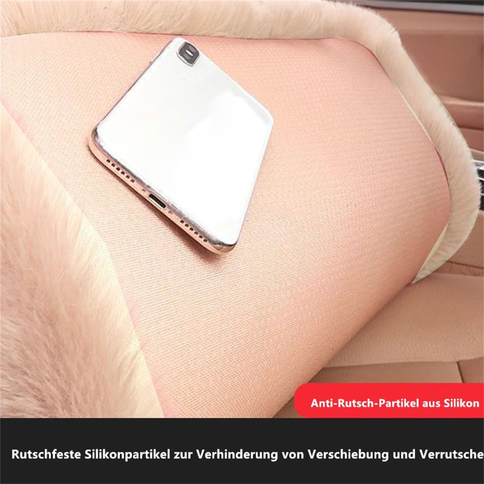 champracer 1 Stück Sitzbezüge Auto, Plüsch Autositzbezug,Faux Lammfell Auto Sitzauflage, Universal Autositzschoner mit Rückenlehne, für Autositz, Bürostuhl und Alle Stühle (140x55 cm,Goldenes Kamel)