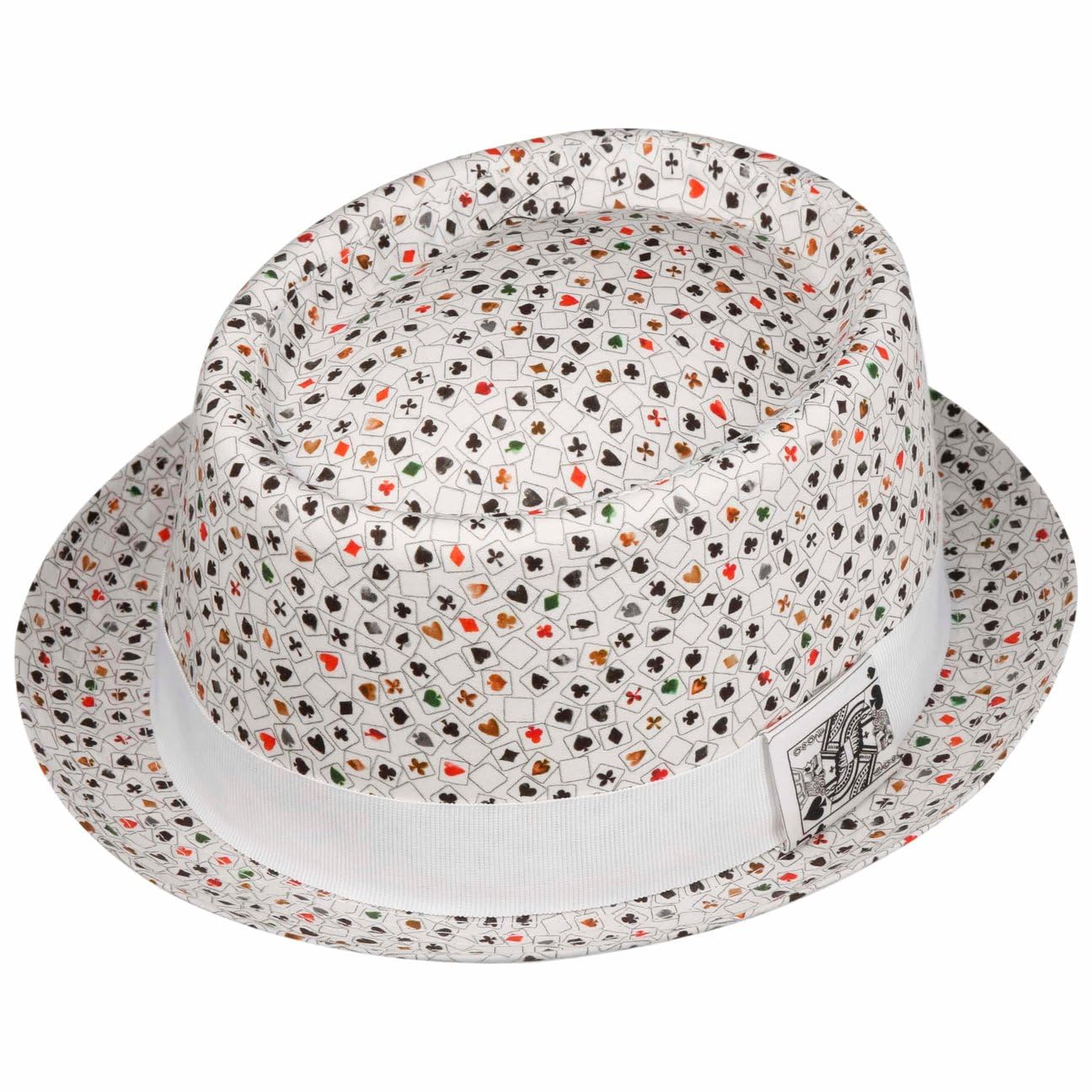 LIERYS Cards Pork Pie Stoffhut Trendiger Look Made in Italy Unisex Frühling Sommer