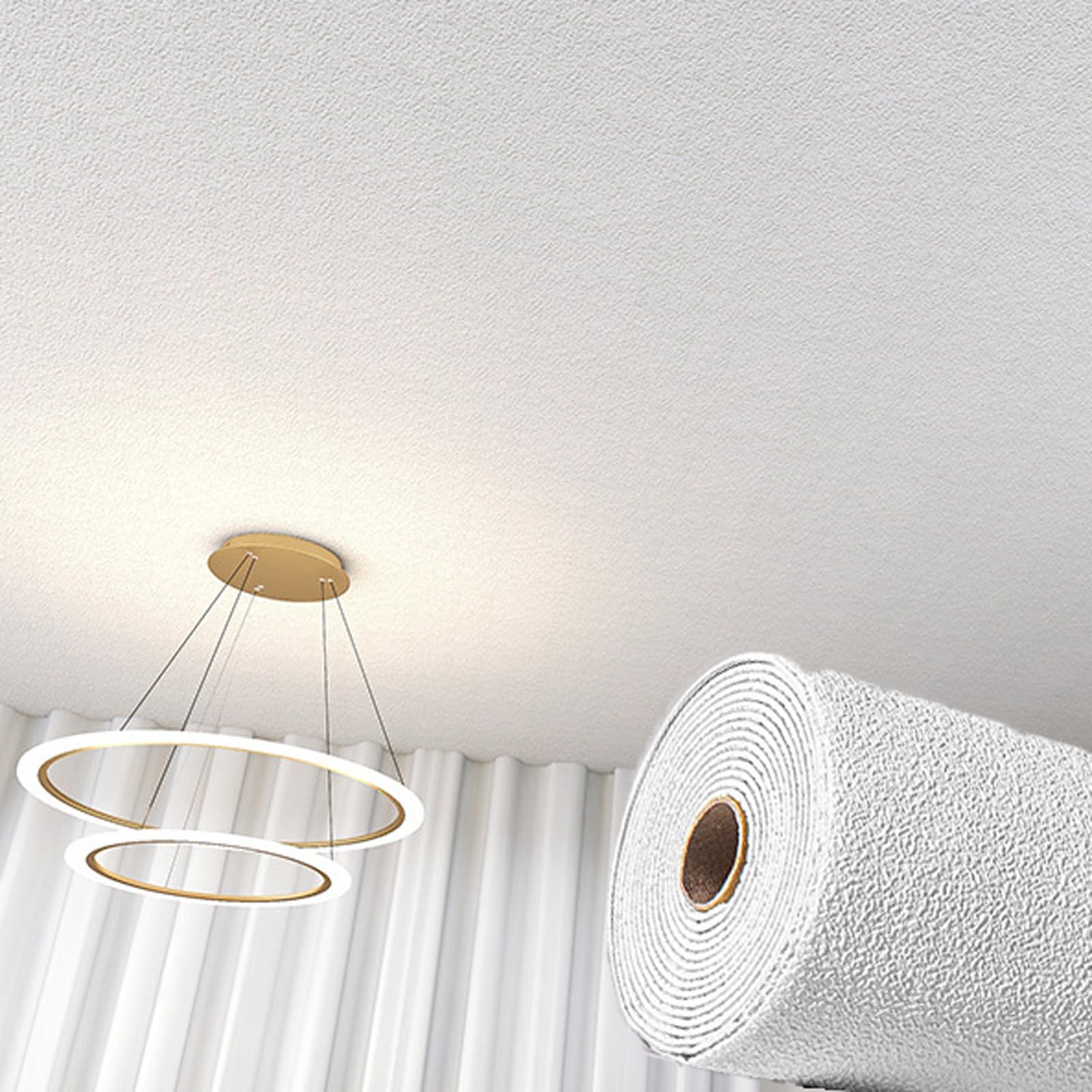 Piastrelle del Soffitto, PVC Decorativo, Schiuma di PVC, 2 mm, Stacca e Attacca, per Camera da Letto, Soggiorno