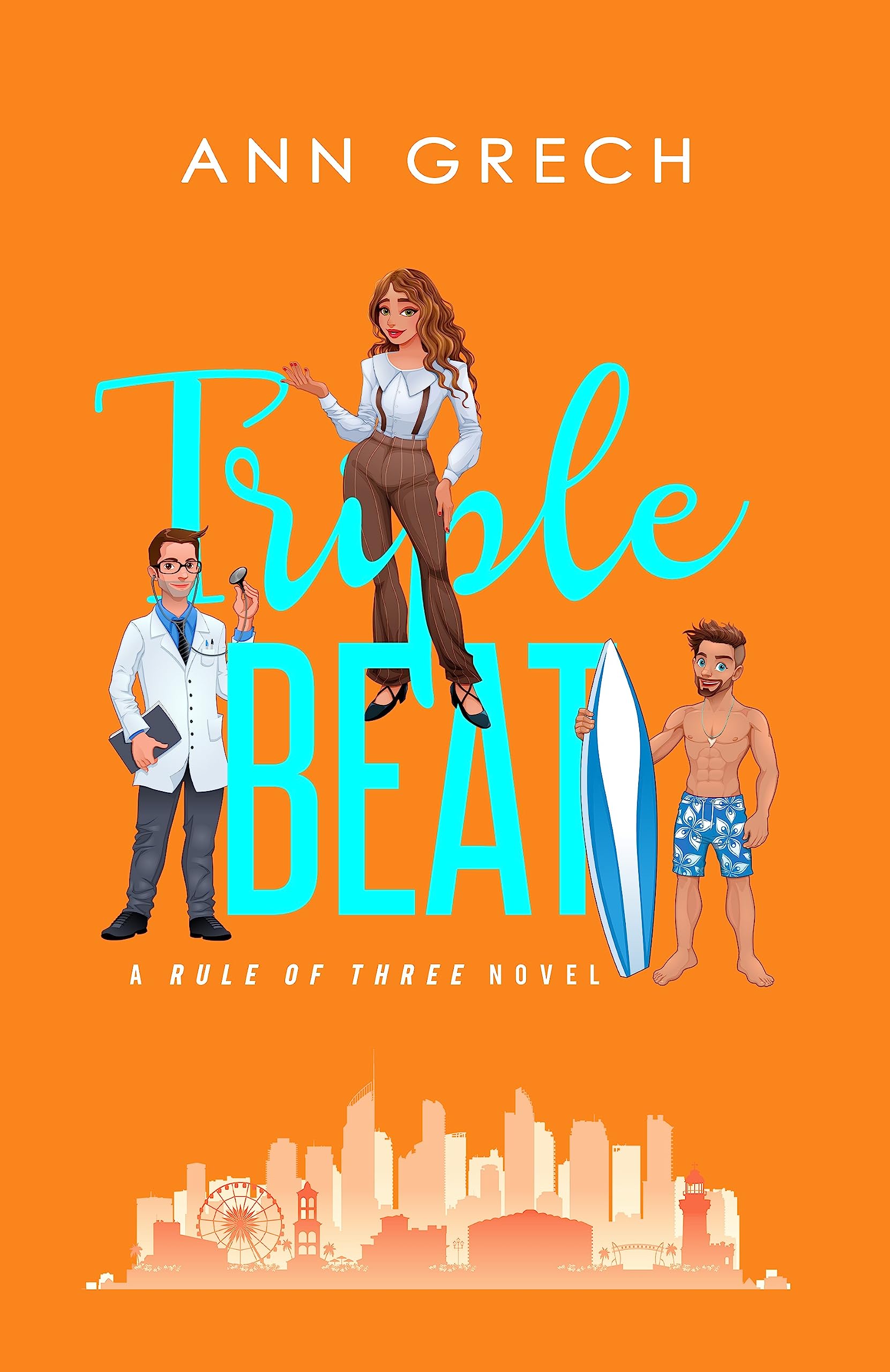 Triple Beat : An MMF Bisexual Ménage Romance Novel (Rule of Three Book 2)