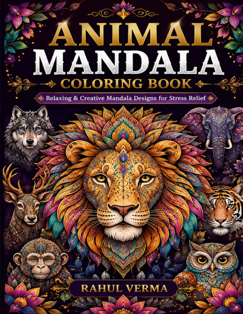 Animal Mandala Coloring Book: Relaxing & Creative Mandala Designs for Stress Relief