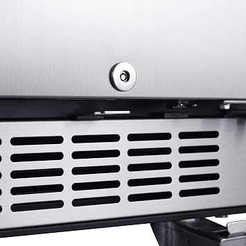 EdgeStar BR1500BL 15 Built-In Kegerator Conversion Refrigerator - Black Stainless Steel