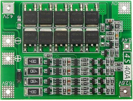 Micron 4S 40A BMS 18650 Lityum Pil Şarj Koruma Devresi - 16.8V