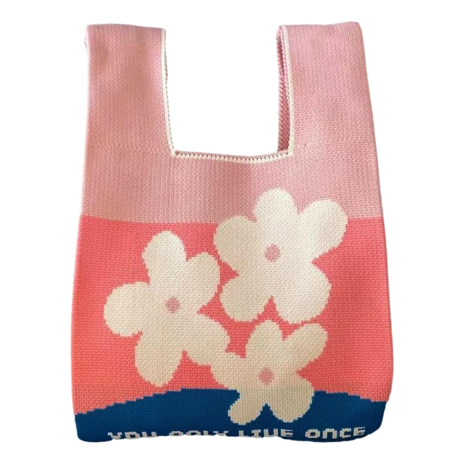Small Wrist Knot Bag for Women Knitted Purse