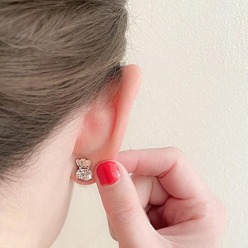 Miniatura 4 de KISSPAT Espalda de aretes para orejas caídas  8 pares de levantadores de aretes hipoalergénicos  Ajustable  Plata  Moderno Unisex  Todas las