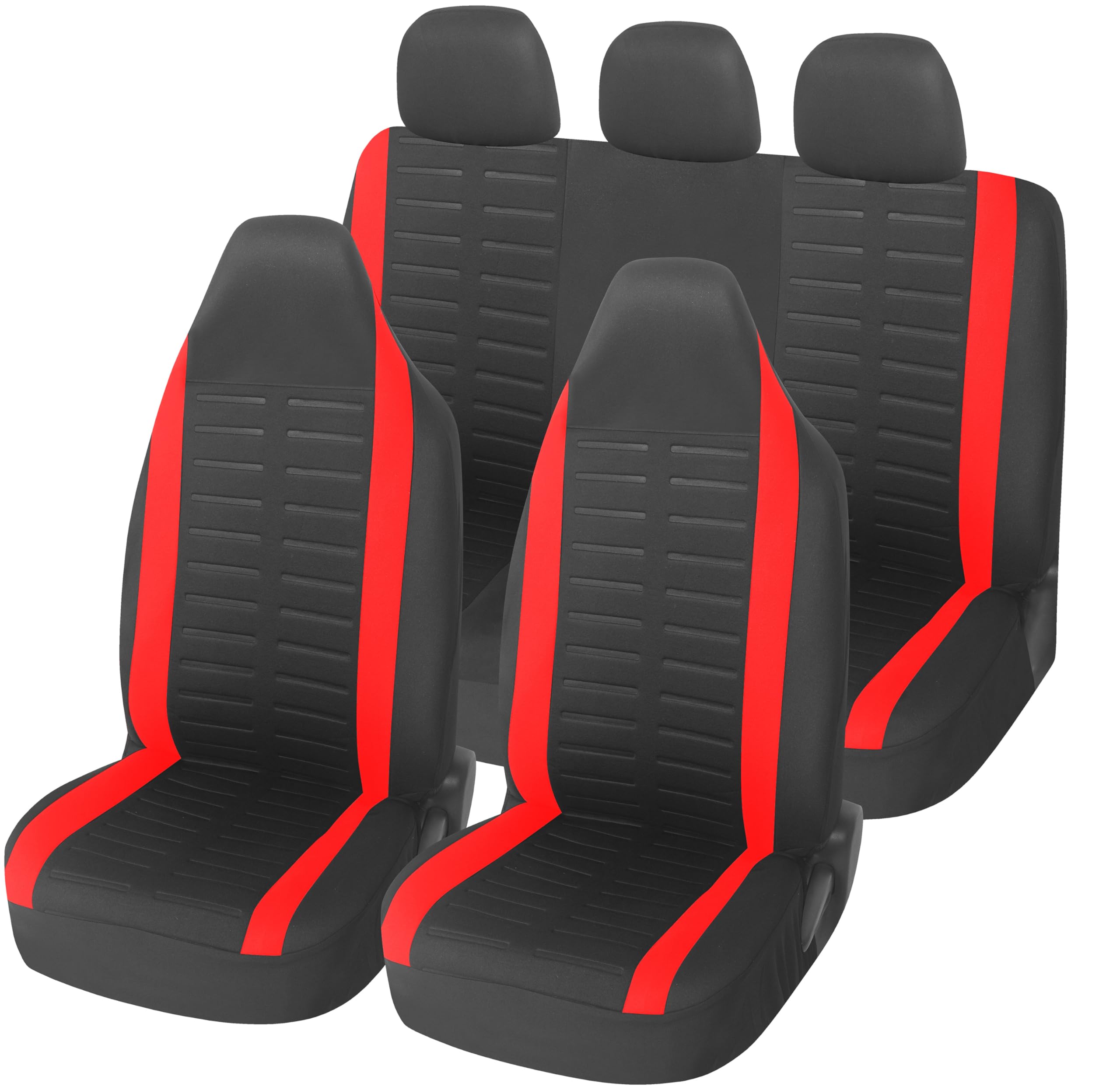 Upgrade4cars Fundas Asientos Coche Universales Negro | Cubre Universal | Protector de Asiento Delantero para Delantero y Trasero | Accesorios Interior Decoracion — view 11