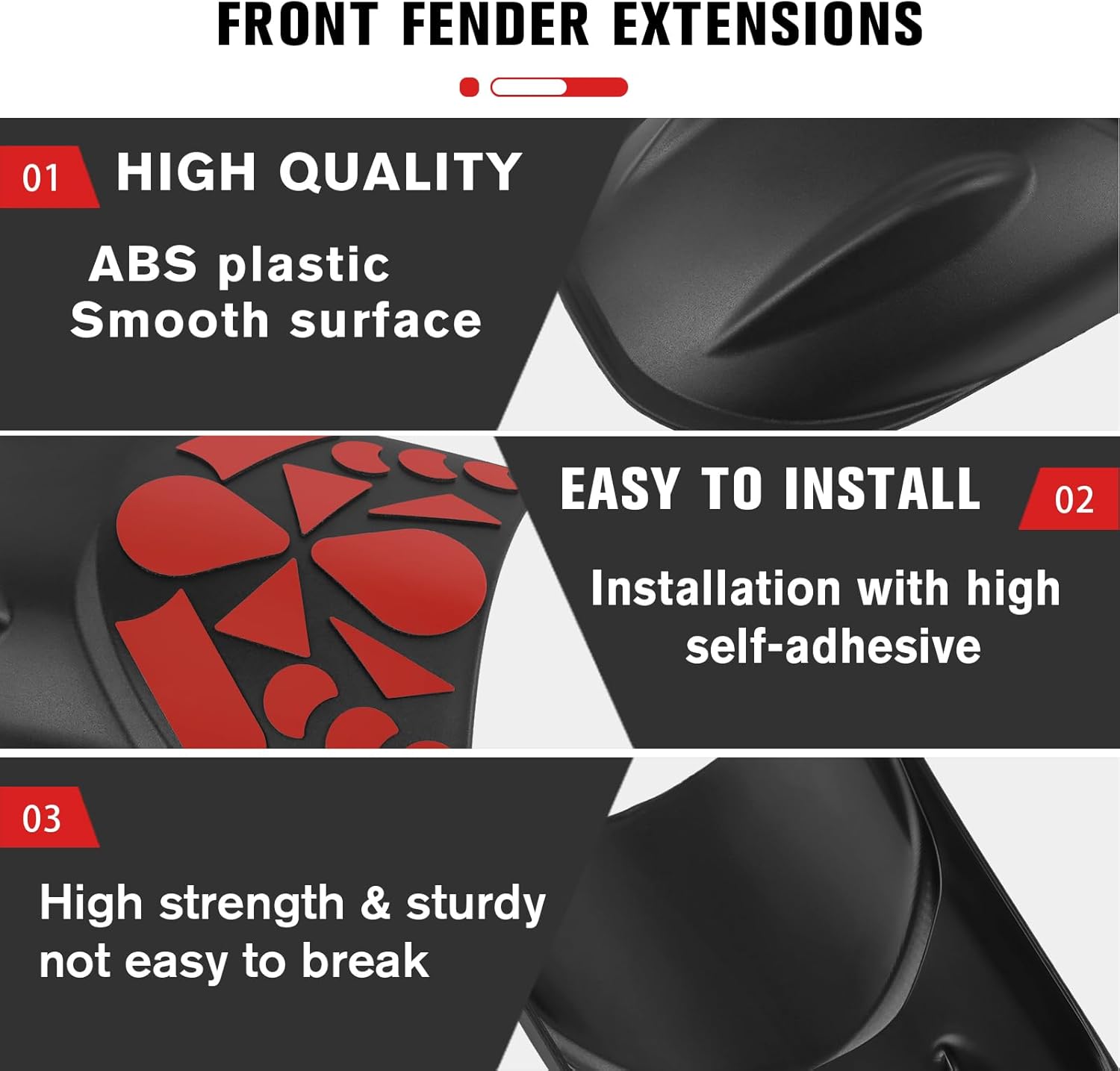 CHIFUN Front Fender Extender Mudguard Splash Guard Extension Replacement for Kawasaki Versys650 KLE650 Versys1000 Versys 1000 650 Motorcycle Dust Guards Accessories
